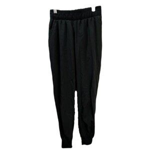 Women's Elastic High Waist Windbreaker Jogger Pants‎ XS